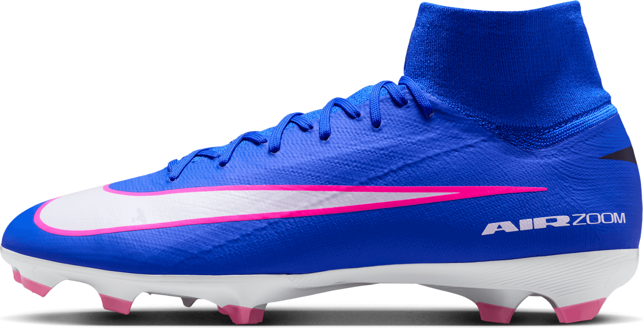 Nike Air Zoom Mercurial Superfly 10 Pro FG Attack - Blå/Vit/Gräs