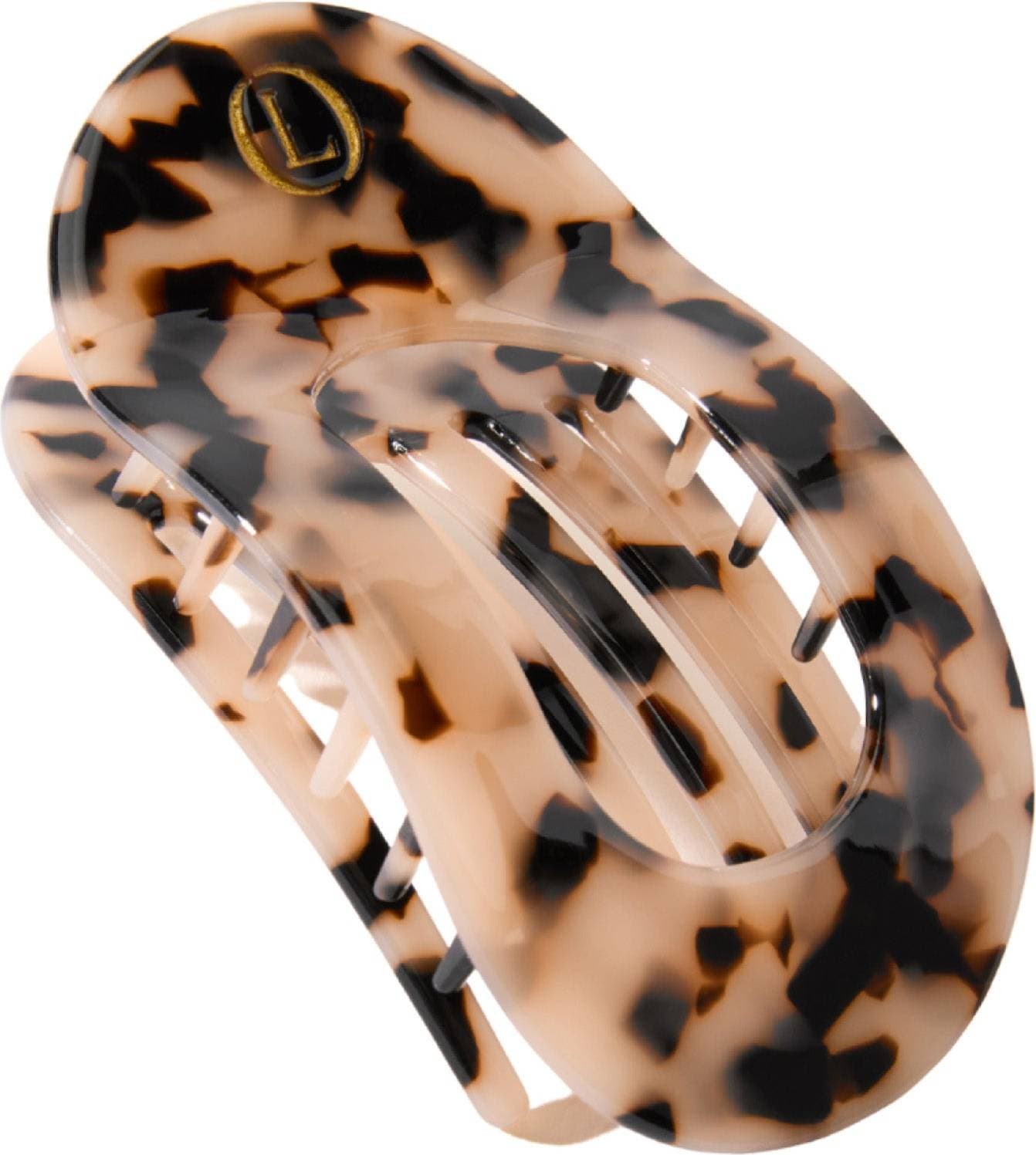 Lenoites Eco-Friendly Flat Hair Clip Nude Leopard 1pcs