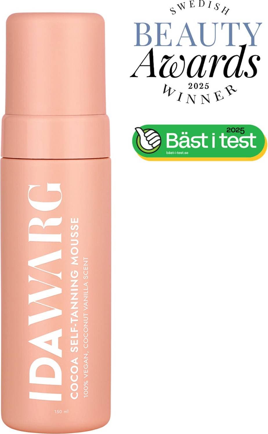Ida Warg Cocoa Self-Tanning Mousse 1 Hour Express 150 ml 250ml