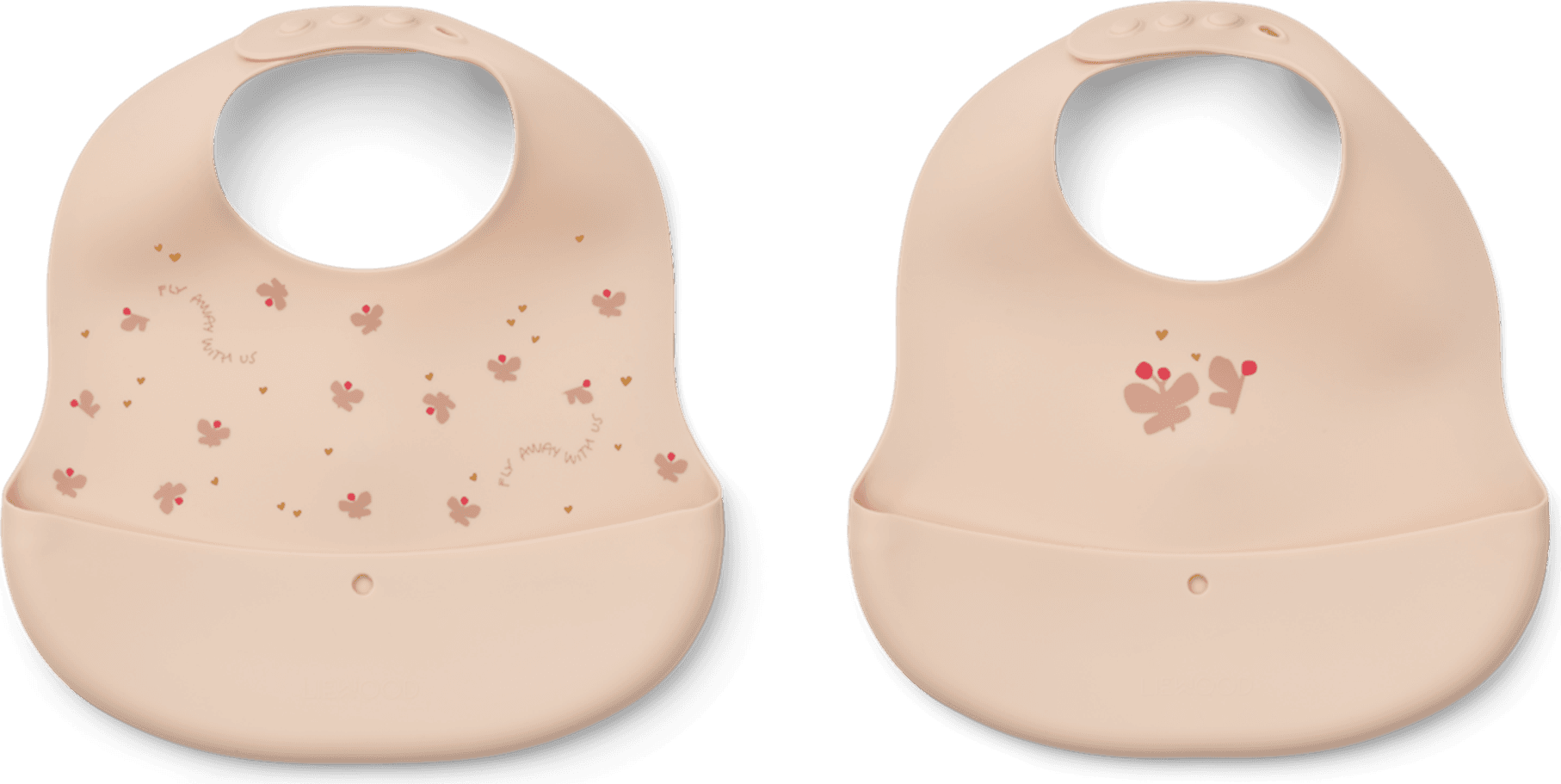 Liewood Haklapp Ember Mini Butterfly Blossom 2-Pack - Creme