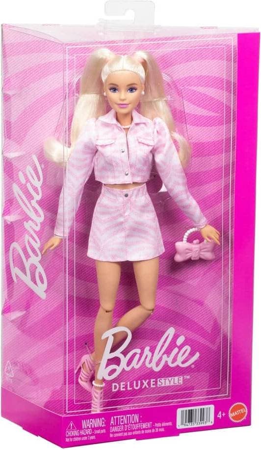 Barbie Deluxe Denim Jacket Doll Pink