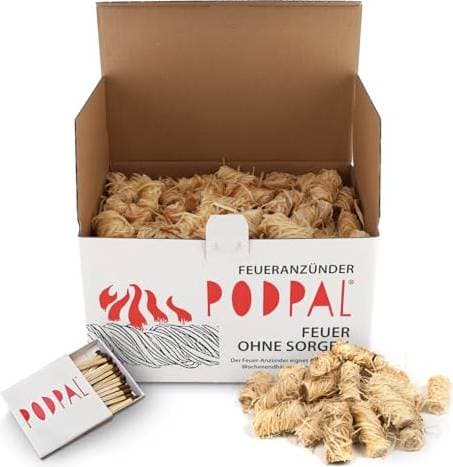 Podpal Lighter Wood Wool Natural Fire Starter 200 Pieces