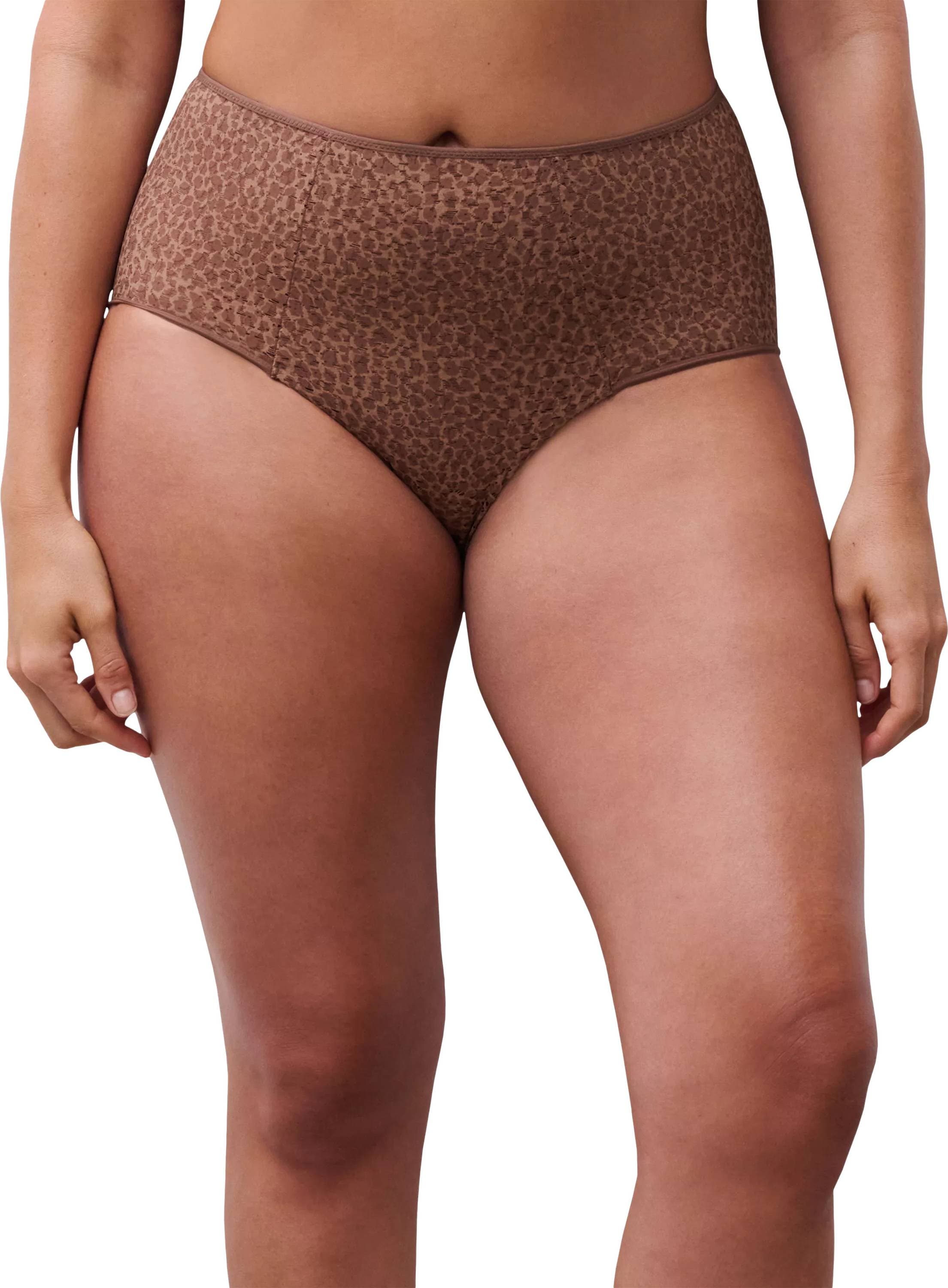 Chantelle Norah High Waist Full Brief - Brown