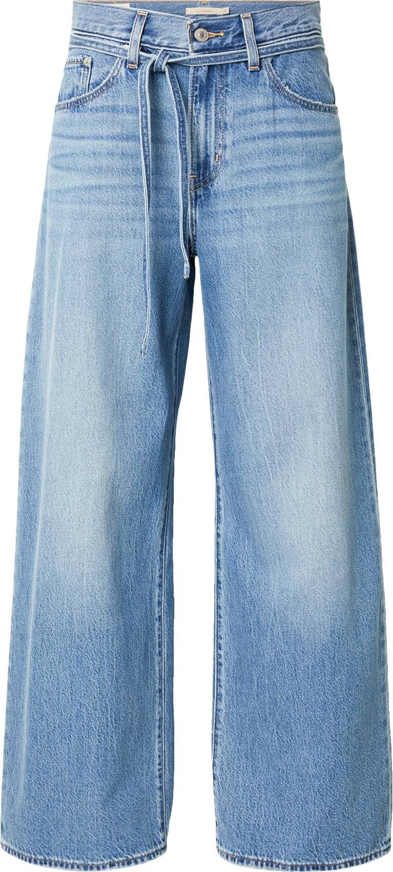 Levi's Xl Straight Good Grades Tencel Dam Wide Jeans - Blå Denim