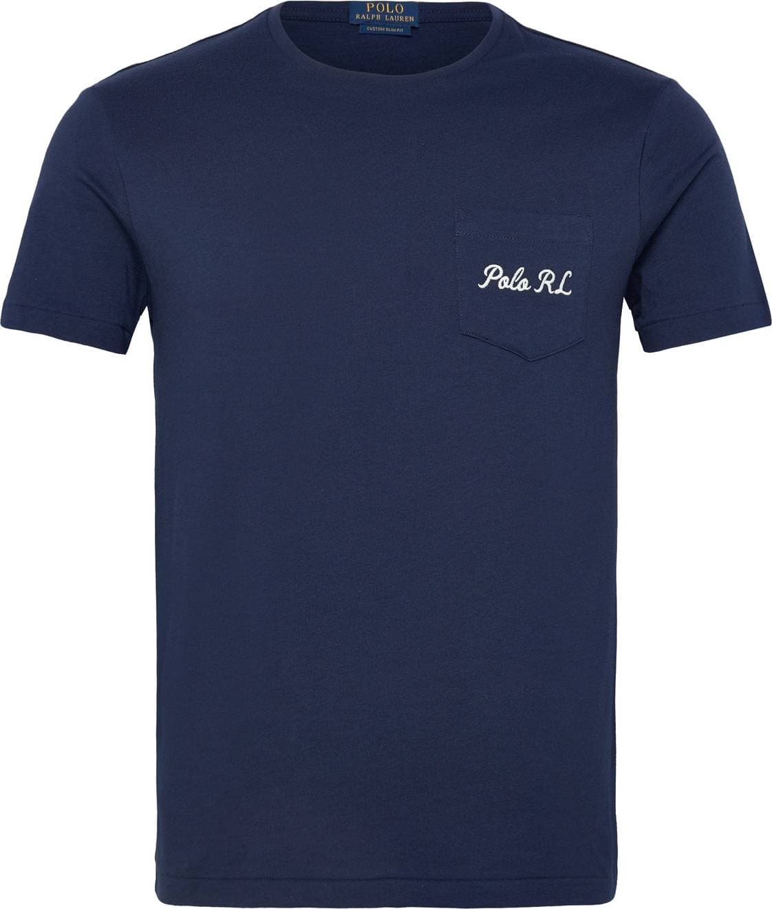 Polo Ralph Lauren Custom Slim Fit Bear T-Shirt Herr Kortärmade - Marinblå/Brun/Röd/Vit