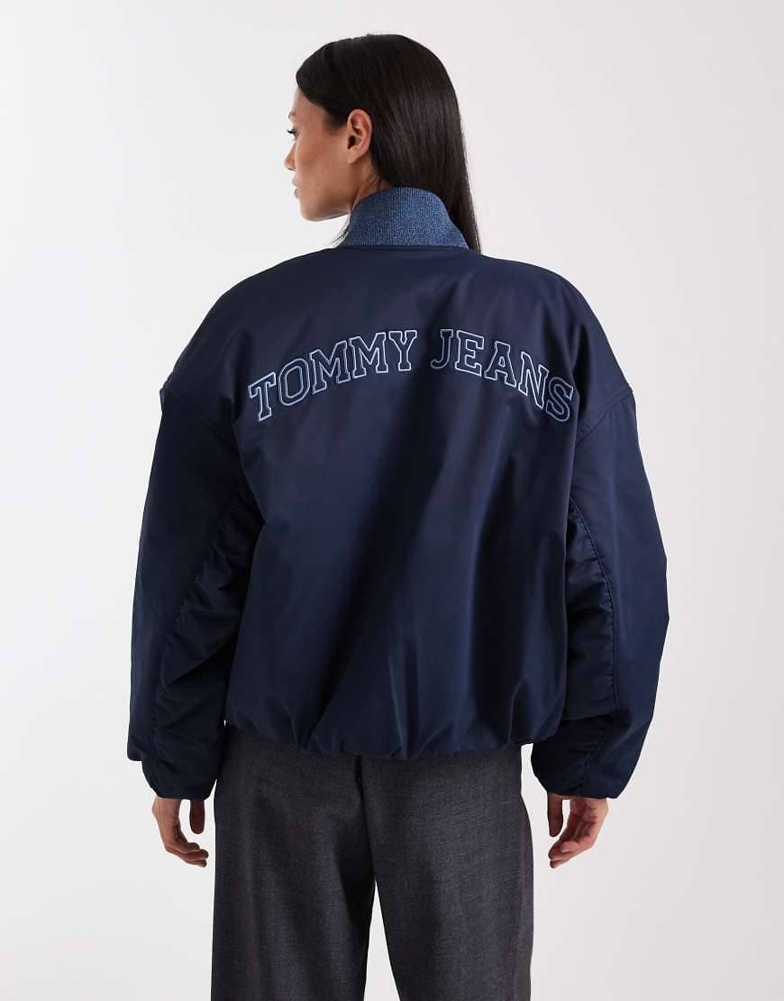Tommy Jeans Bomberjacka Nylon - Marinblå