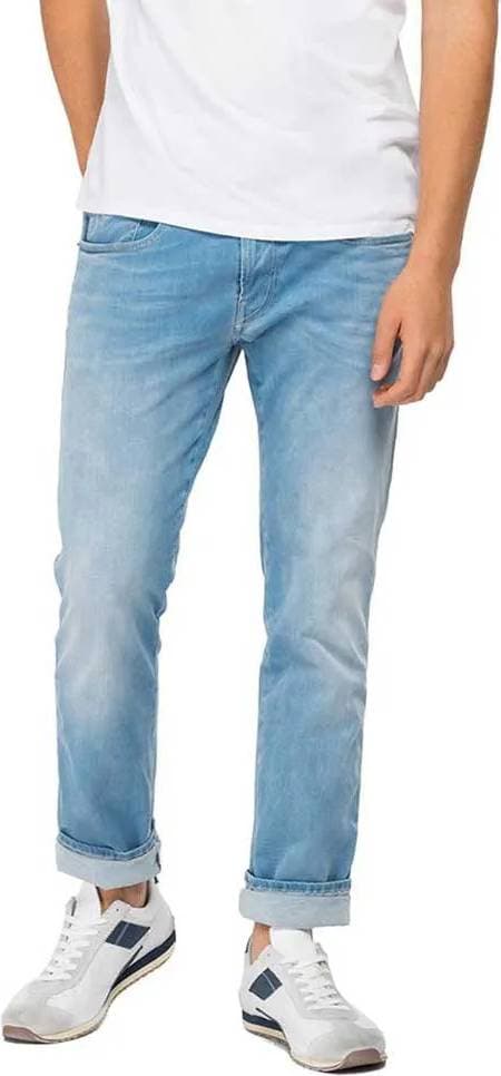 Replay Herrjeans Anbass Slim Fit Hyperflex med stretch, blå 009-1, 36L