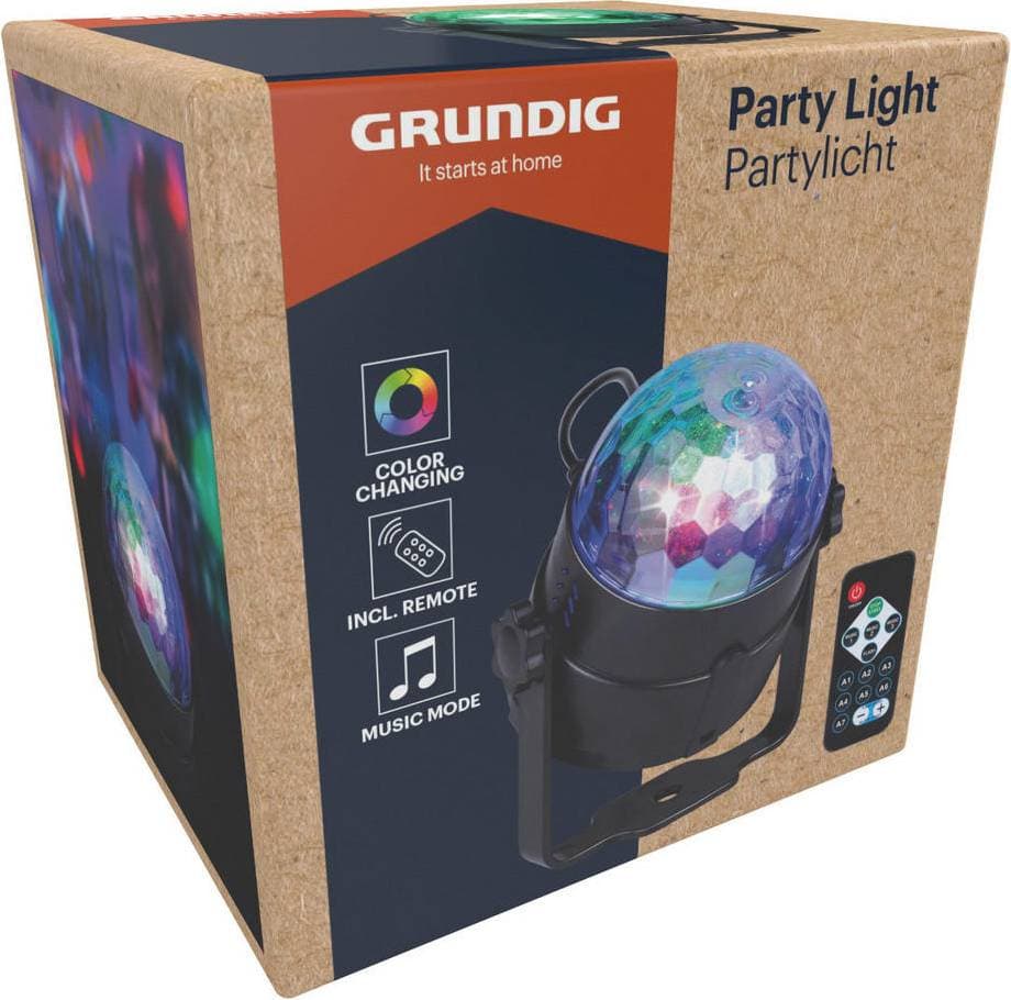 Grundig RGB Discolampa Med Fjärrkontroll LED Party Light