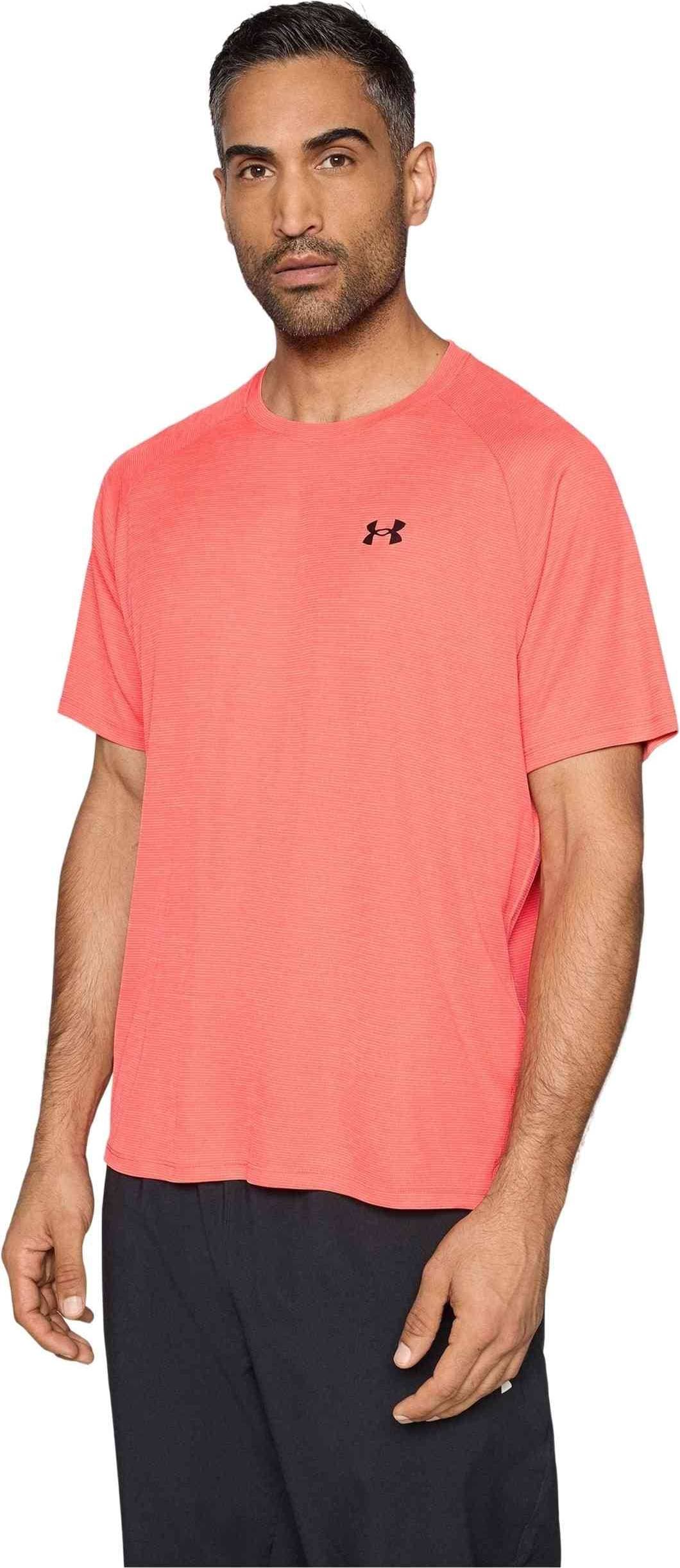 Under Armour Ua Tech Textured Kortärmad Träningst-Shirt - Korall
