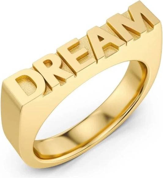 Edblad Dream Signet Ring Gold Dam