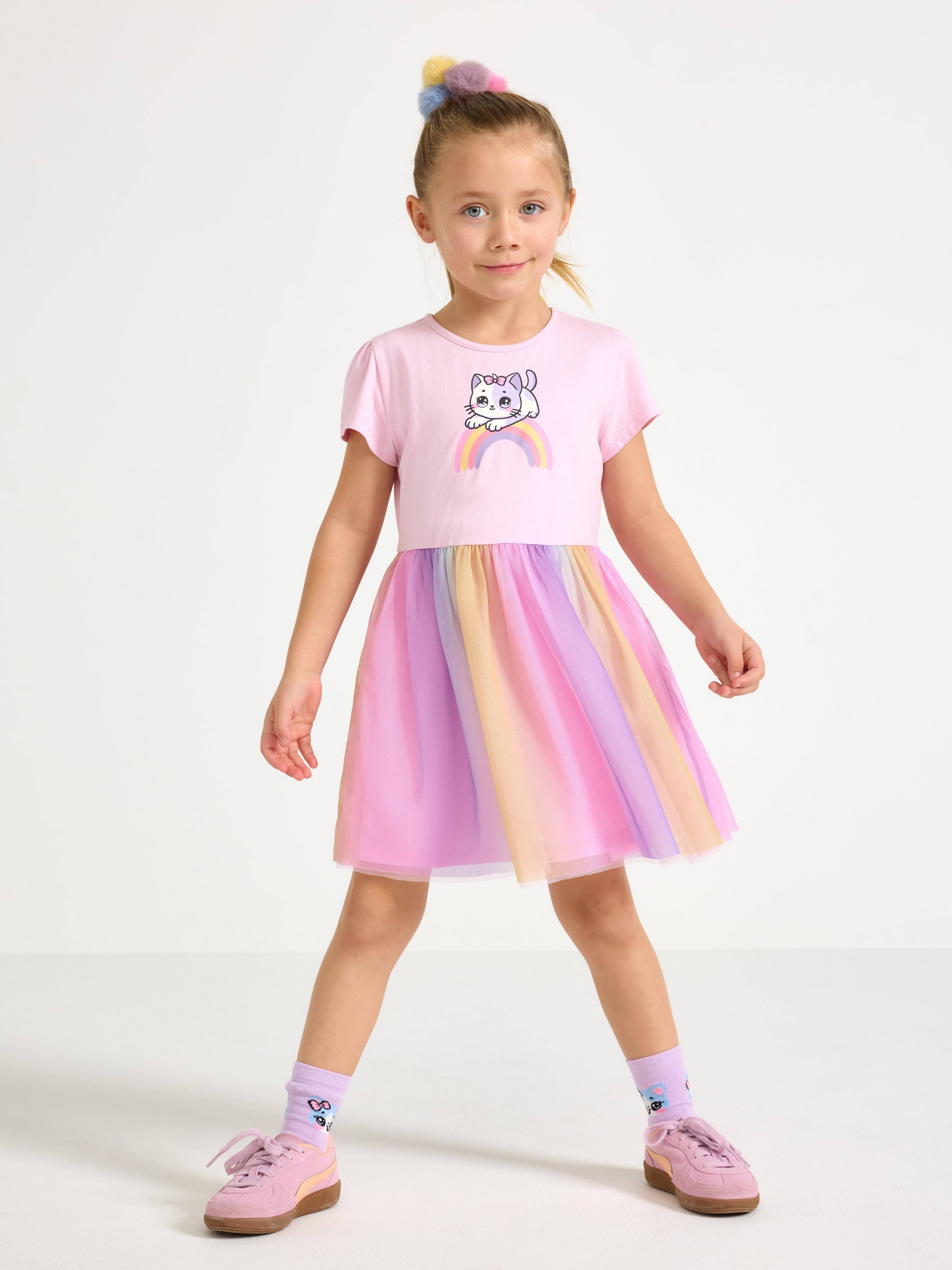 Lindex Dress With Mesh Skirt - Pink