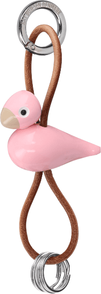 Kay Bojesen Denmark Minifågel Läder - Rosa