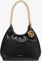 Michael Kors MK Indie Medium Leather Pochette - Black