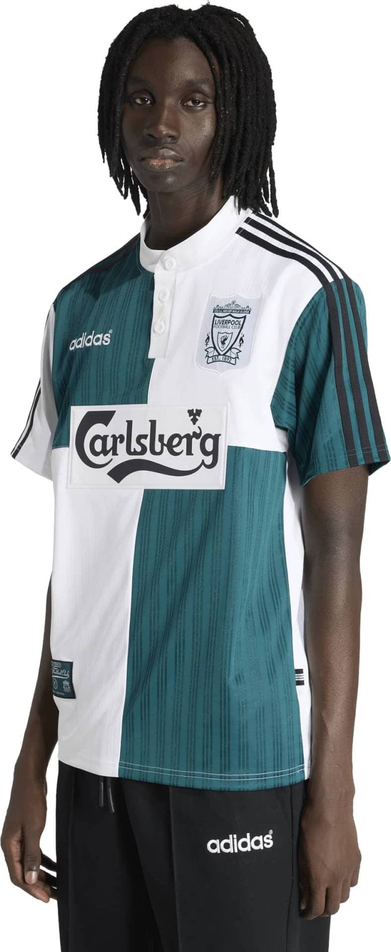 adidas Liverpool FC Away Jersey 95/96 - White/Green