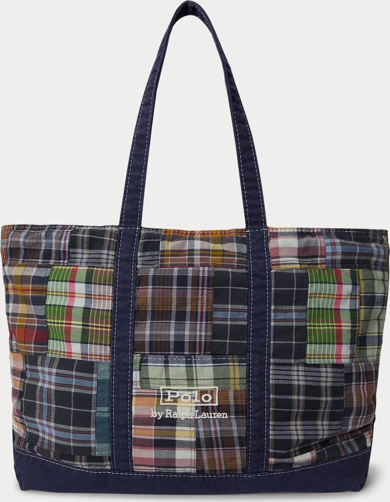 Polo Ralph Lauren Madras Toteväska Lappad - Marinblå/Flerfärgad