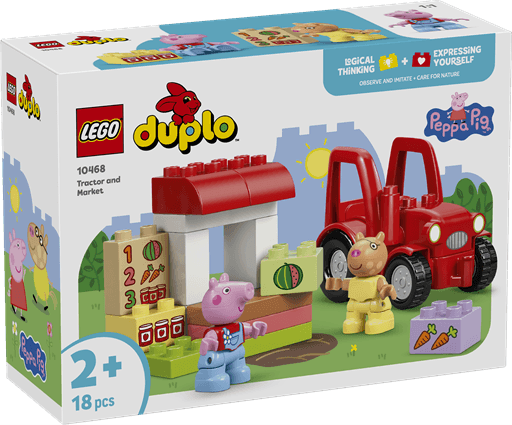 LEGO Peppa Pig Traktor Och Marknad 10468