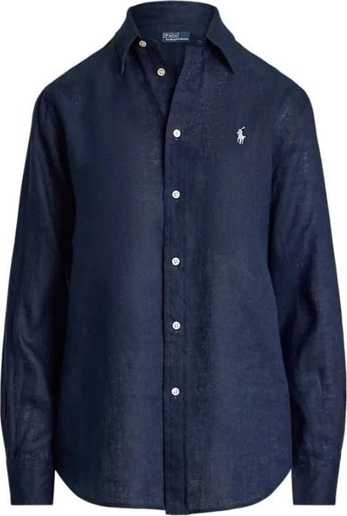 Polo Ralph Lauren Classic Fit Linen Shirt Dam Skjorta - Tidal Navy