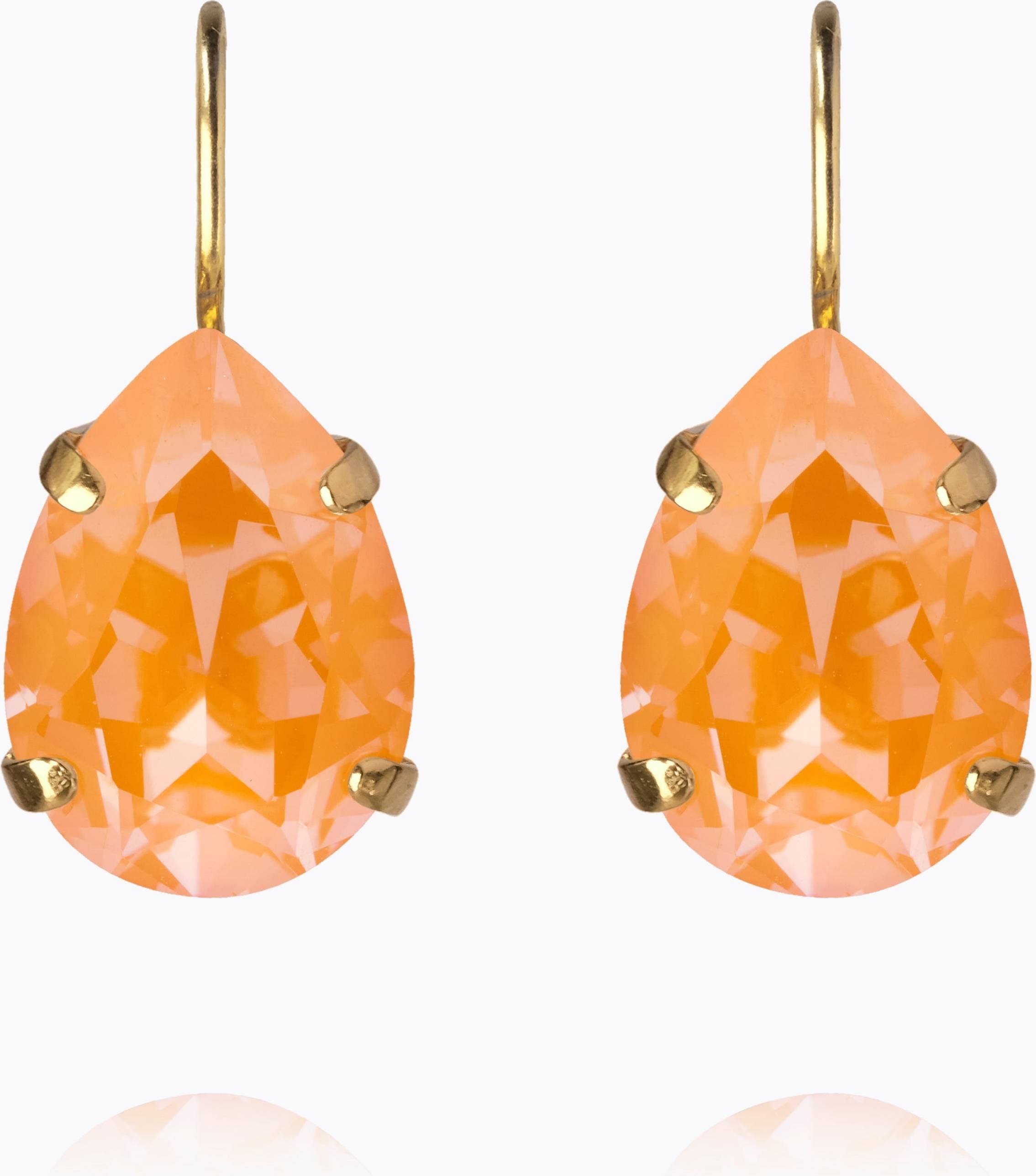Caroline Svedbom Mini Drop Clasp Earrings Gold Mango Delite - Gold