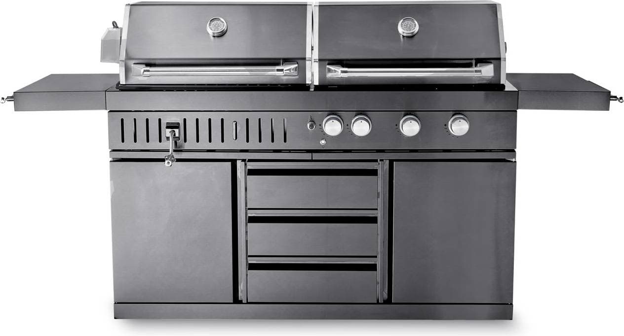 MyOutdoorKitchen Black Collection Fristående Gasol Kolgrill