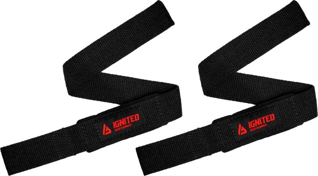 Ignited Classic Padded Lifting Straps Black