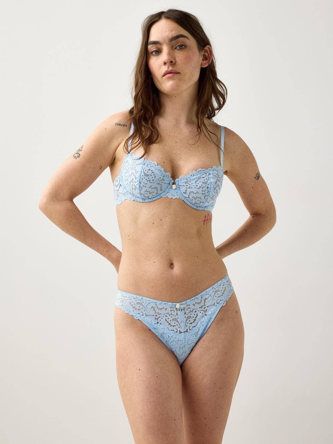 Lindex Senna Unpadded Wire Bra - Blue
