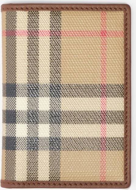 Burberry Check Canvas Passport Holder