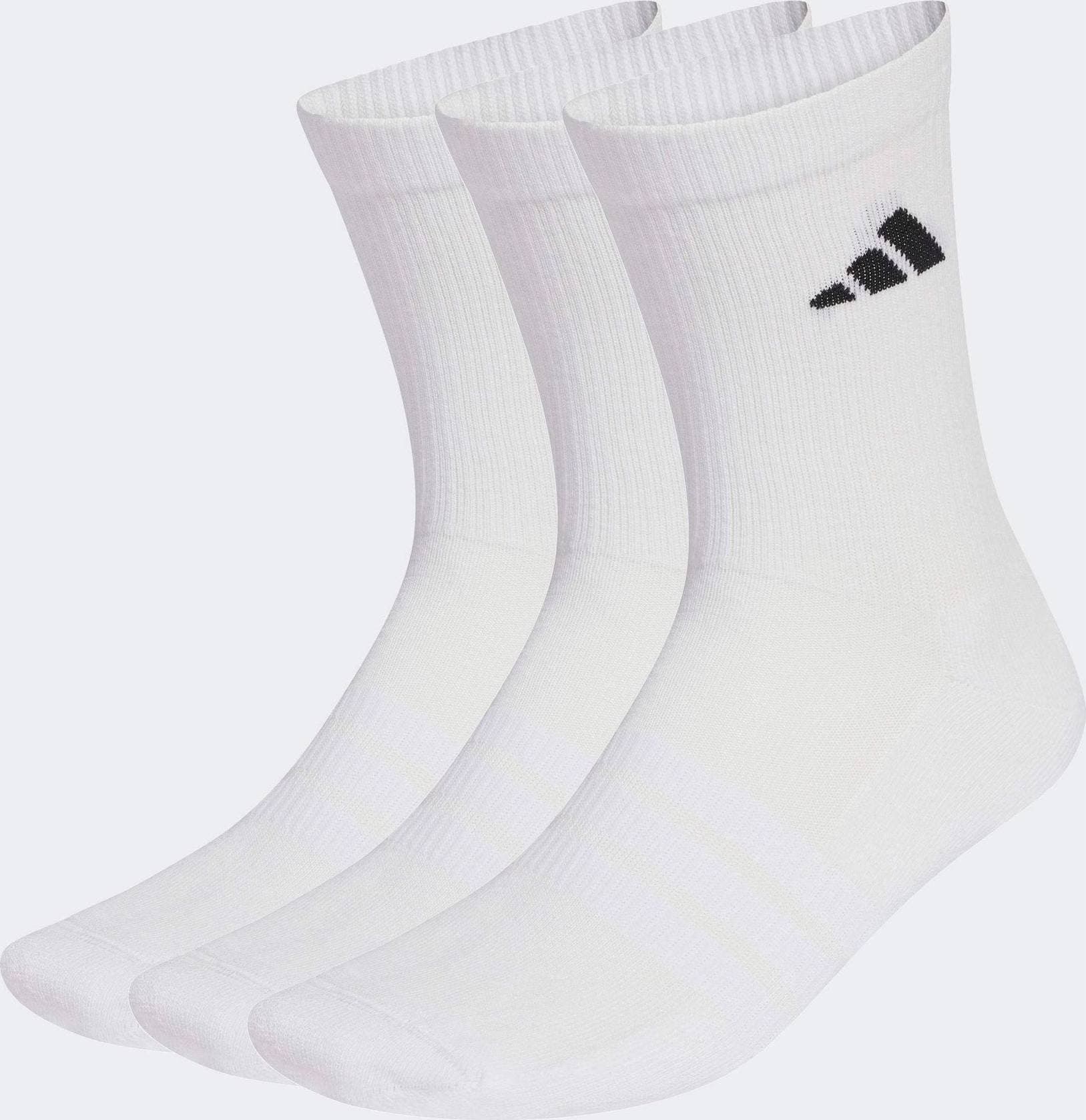 adidas Performance C Ess Crw 3P Strumpor - White/White/Bl