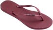Havaianas Slim Logo Metallic Flip Flops - Amaranth