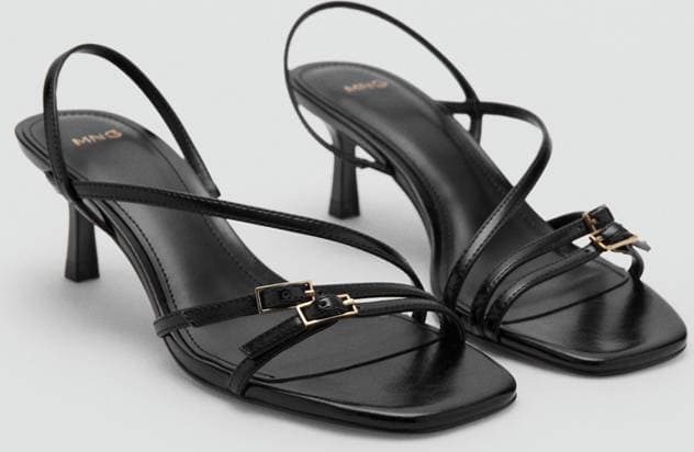 Mango Cintia Dam Sandaler Med Låg Klack - Black