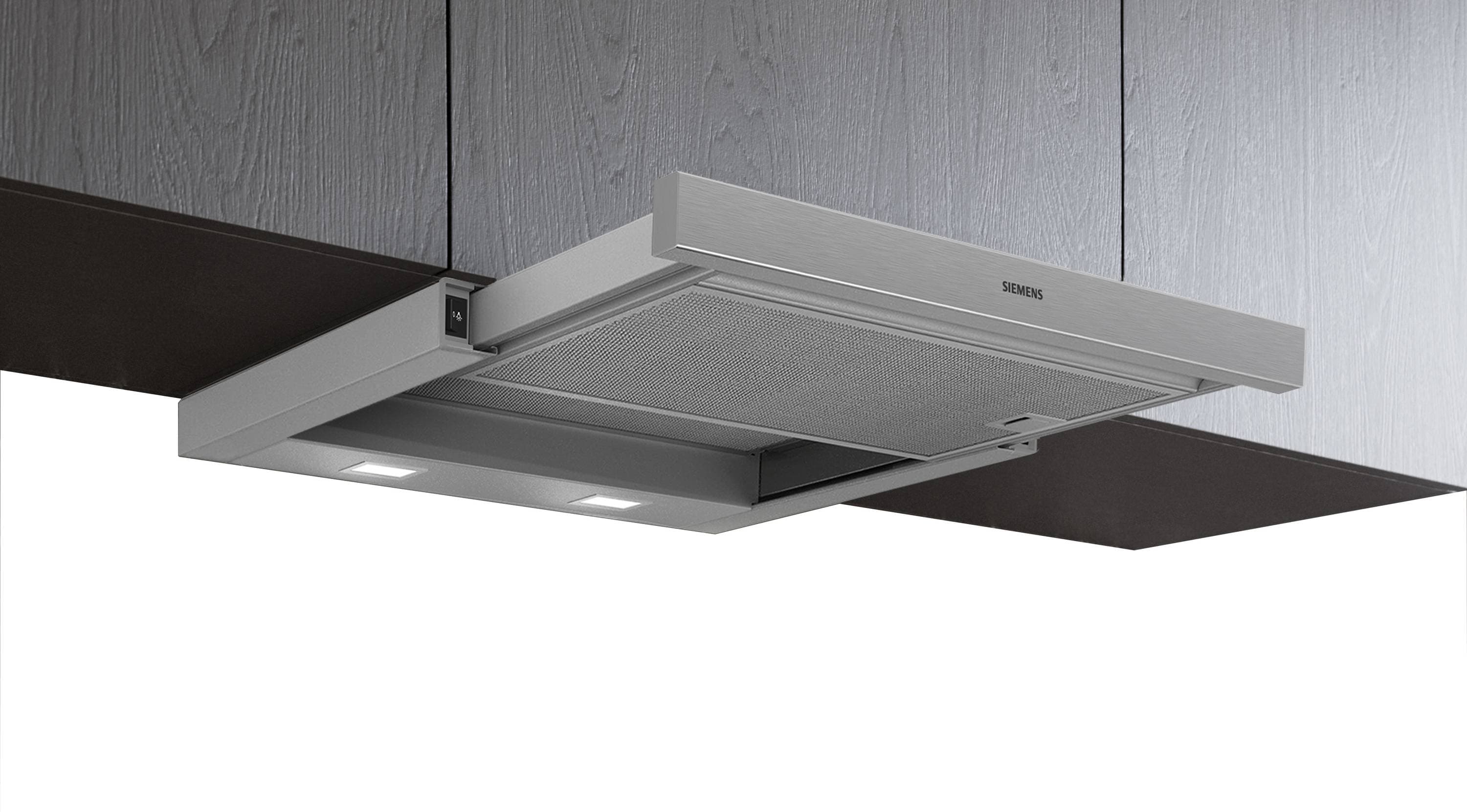 Siemens LI64MC521 Köksfläkt 60cm, Silver, Rostfritt stål